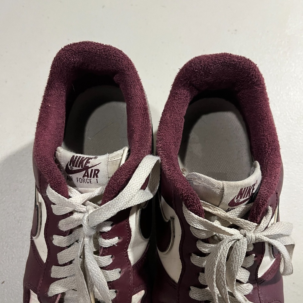 Nike Air Force 1 Sneaker Men's 9 Low College Pack‎ Night Maroon Sail DQ7659-102 - Picture 5 of 12